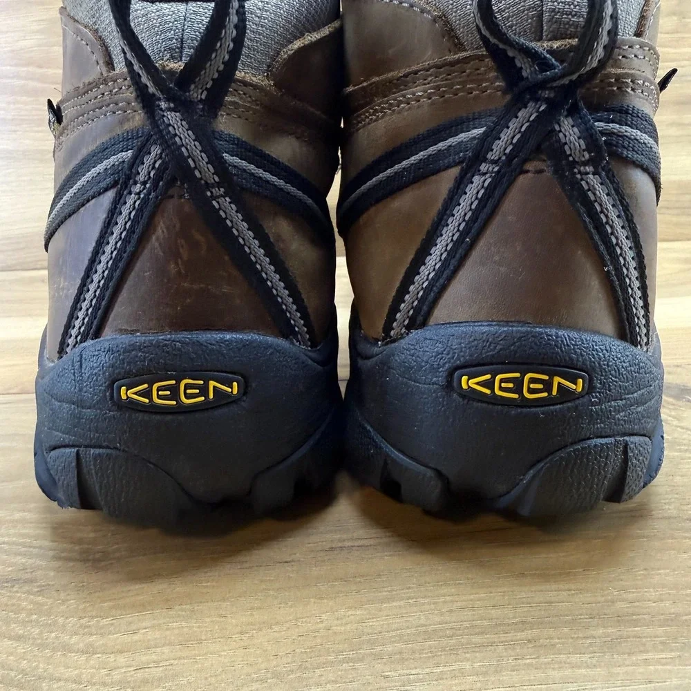 Keen Targhee II Mid Hiking Boot Mens 13 Brown Waterproof Leather Soft Toe Casual